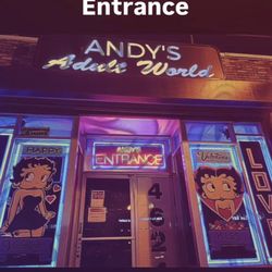 Andy's Adult World - Please use Backdoor Entrance.