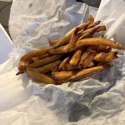 The 1/2 order of fries The 1/2 order of fries