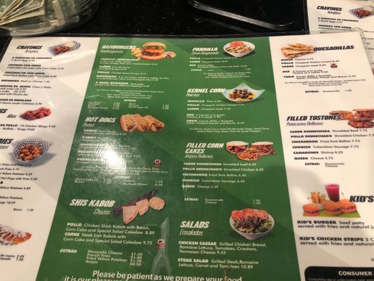 Menu photo 4 Los Verdes Miami, FL