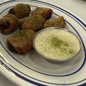 Susie's Rise & Dine - Pigs In Blanket (miso yuzu cool ranch dip, scallion dust) - Diners Near Me - Toronto, Ontario Susie's Rise & Dine - Pigs In Blanket (miso yuzu cool ranch dip, scallion dust) - Diners Near Me - Toronto, Ontario