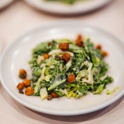 Our kale caesar salad with roasted chickpeas & capers is a huge hit! Vegan wedding catering with elevated, personalized menus.