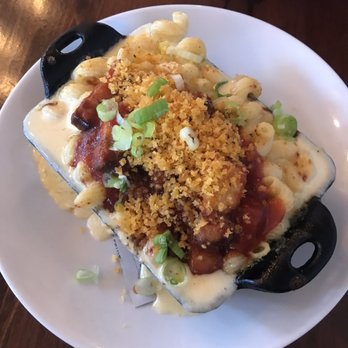 Postero - BBQ Pork Belly MacNCheese (Starter) - New American Near Me - Hendersonville, North Carolina
