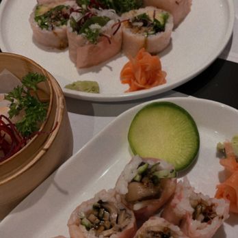 MiKi Sushi - Rice paper shiitake roll - Sushi Bars Near Me - Markham, Ontario MiKi Sushi - Rice paper shiitake roll - Sushi Bars Near Me - Markham, Ontario