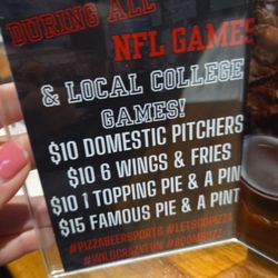 Boombozz Craft Pizza & Taphouse - Menu