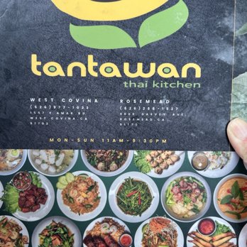 Tantawan Thai Kitchen - The menu cover really got me excited - Thai Near Me - Rosemead, California Tantawan Thai Kitchen - The menu cover really got me excited - Thai Near Me - Rosemead, California