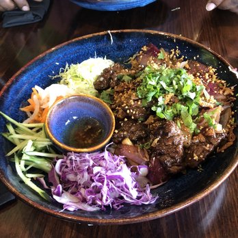 V Lotus - Shaking beef vermicelli bowl - Vietnamese Near Me - Sugar Land, Texas