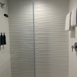 Big showers with good products from dry bar. Big showers with good products from dry bar.