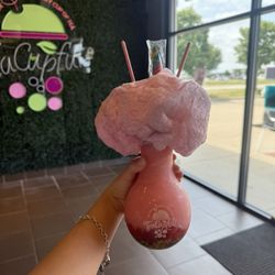 Teacupfuls - I got the "pool party" but blended and added boba! SOOO GOODD!