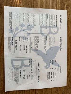 Menu photo 1 Blue Bird Latin Eatery Kenner, LA Menu photo 1 Blue Bird Latin Eatery Kenner, LA