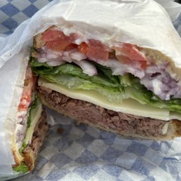 Roast beef sandwich (I added red onions) Roast beef sandwich (I added red onions)