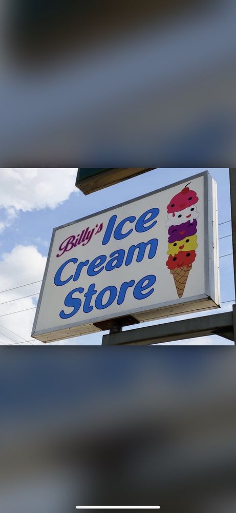 Billy's Ice Cream Store Logo