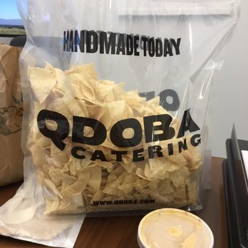 QDOBA Mexican Eats - Queso Dip with super gigantic bag of chips. Devoured in record timing! - Fast Food Near Me - East Meadow, New York
