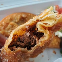 Mojo Loco - Beef Empenada (interior close up) - July 7, 2020