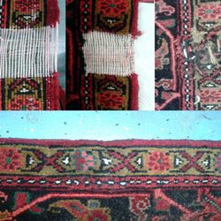 ShaNei Oriental Rug Gallery - Shanei Persian Rug Antique Heriz Re-Weaving Side