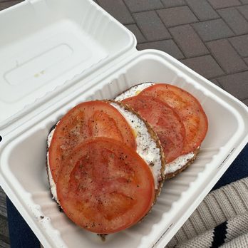 Apollo Bagels - Bagel with Tomato - Bagels Near Me - Hoboken, New Jersey