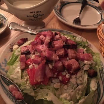 Peter Luger - This salad is so good!!! Must order this! Look at that bacon!! - Steakhouses Near Me - Brooklyn, New York Peter Luger - This salad is so good!!! Must order this! Look at that bacon!! - Steakhouses Near Me - Brooklyn, New York