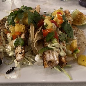 Public House Temecula - Mahi Mahi tacos have just the right amount of tahini spices $18 - New American Near Me - Temecula, California