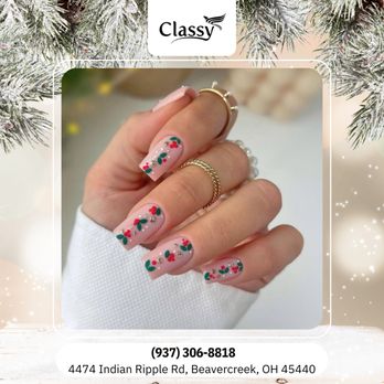 Classy Nails & Spa - Let your nails steal the spotlight this holiday season  A stunning set completes every festive plan. Treat yourself today - Waxing Near Me - Beavercreek, Ohio