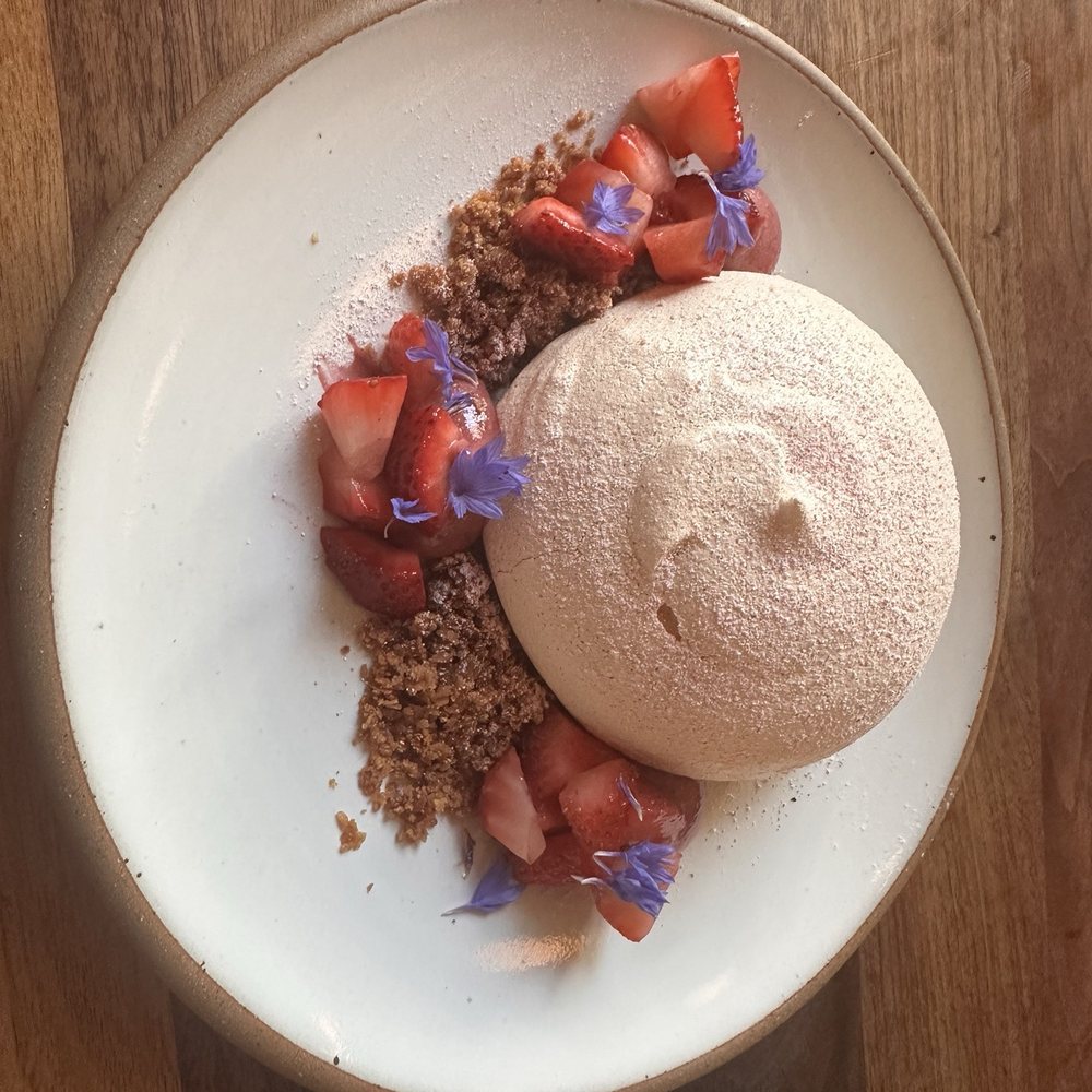 Flour + Water - Strawberry Pavlova - Italian Near Me - San Francisco, California Flour + Water - Strawberry Pavlova - Italian Near Me - San Francisco, California