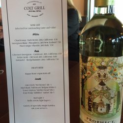 COLT Grill - COLT GRILL WINE LIST