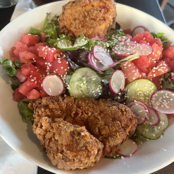 Coop 303 - Buttermilk fried chicken salad - New American Near Me - Atlantic Beach, Florida