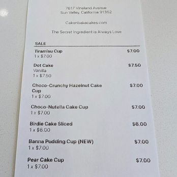 Cake N Bake - Our order. - Bakeries Near Me - Sun Valley, California