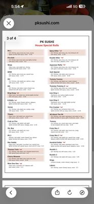 Menu photo 2 PK Sushi Rocklin, CA Menu photo 2 PK Sushi Rocklin, CA