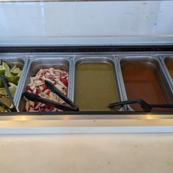 Pancho’s Tacos - Salsa bar - Try the orange one
