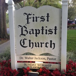 First Baptist Church of Winter Park - Front sign