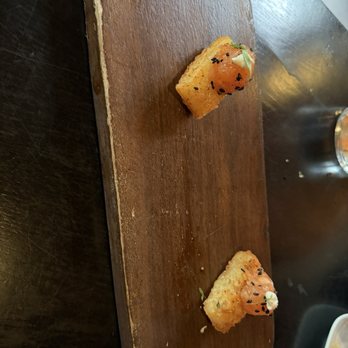 Uchi Denver - crispy rice with smoked salmon - Japanese Near Me - Denver, Colorado Uchi Denver - crispy rice with smoked salmon - Japanese Near Me - Denver, Colorado
