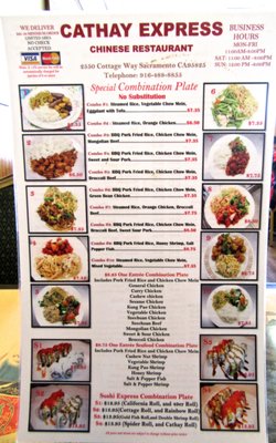 Menu photo 2 Cathay Express Sacramento, CA