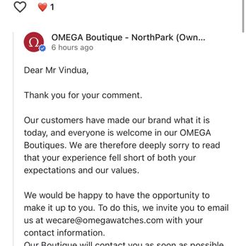 Omega Boutique - Reply from omega - Watches Near Me - Dallas, Texas Omega Boutique - Reply from omega - Watches Near Me - Dallas, Texas