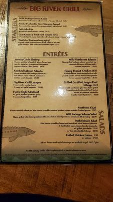Menu photo 6 Big River Grill Stevenson, WA