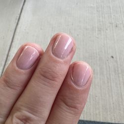 This is a photo a week after my experience after doing my own nails and cutting off the nails that were destroyed by the nail tech.