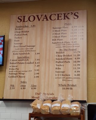 Menu photo 5 Slovacek's West West, TX