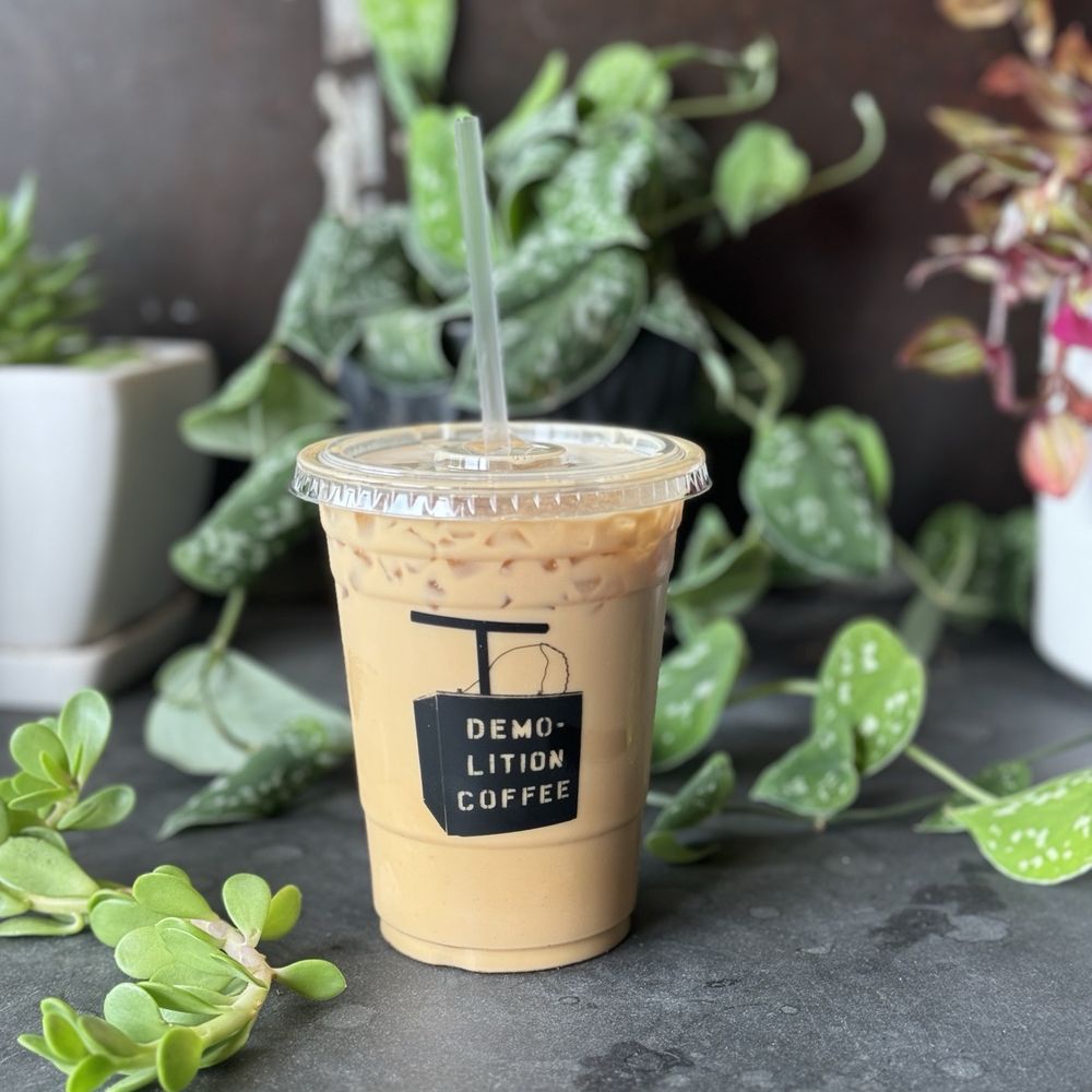 Demolition Coffee - Iced coconut cardamom latte - Sandwiches Near Me - Petersburg, Virginia Demolition Coffee - Iced coconut cardamom latte - Sandwiches Near Me - Petersburg, Virginia