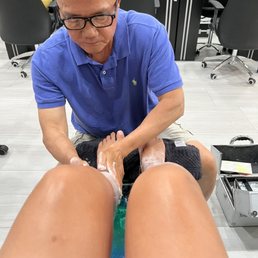 Lee for a relaxing pedicure