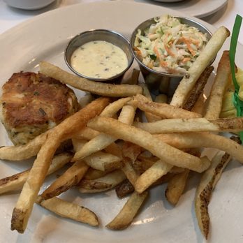 Old Ebbitt Grill - Crab cake with fries - Bars Near Me - Washington, DC, District of Columbia Old Ebbitt Grill - Crab cake with fries - Bars Near Me - Washington, DC, District of Columbia
