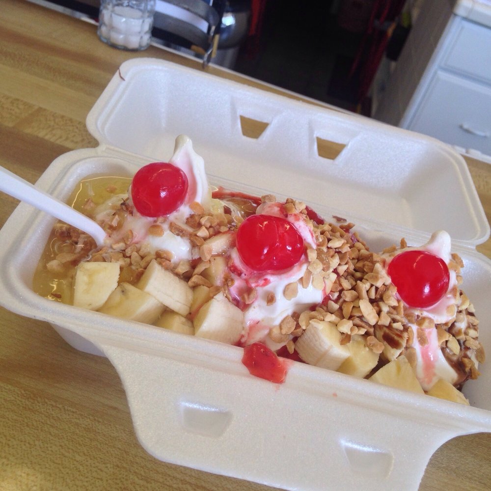 Lee's Dairy Treat - Banana split - yummy! - Ice Cream & Frozen Yogurt Near Me - Brookfield, Wisconsin Lee's Dairy Treat - Banana split - yummy! - Ice Cream & Frozen Yogurt Near Me - Brookfield, Wisconsin
