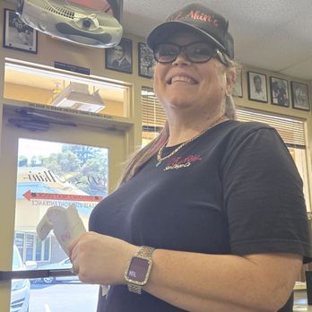 DZ Akin's - At your service! "Veronica" is happily helping with our order. - Delis Near Me - San Diego, California DZ Akin's - At your service! "Veronica" is happily helping with our order. - Delis Near Me - San Diego, California