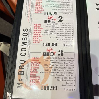 Mr BBQ - Menu - Korean Near Me - Fullerton, California