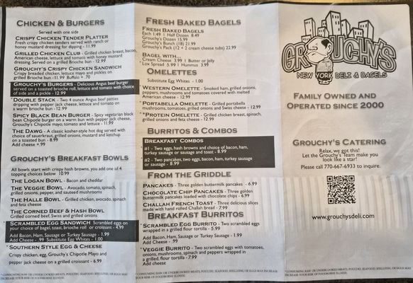 Menu photo 1 Grouchy's NY Deli Alpharetta, GA