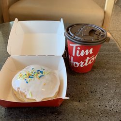 Tim Hortons - Raspberry filled doughnut