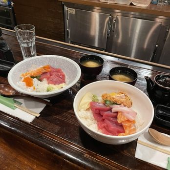 Kaoru - Kaoru Kaisen Don (left) and Three Amigos Don (right) - Japanese Near Me - New York, New York