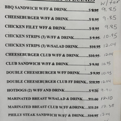 Mickey's Restaurant - Menu