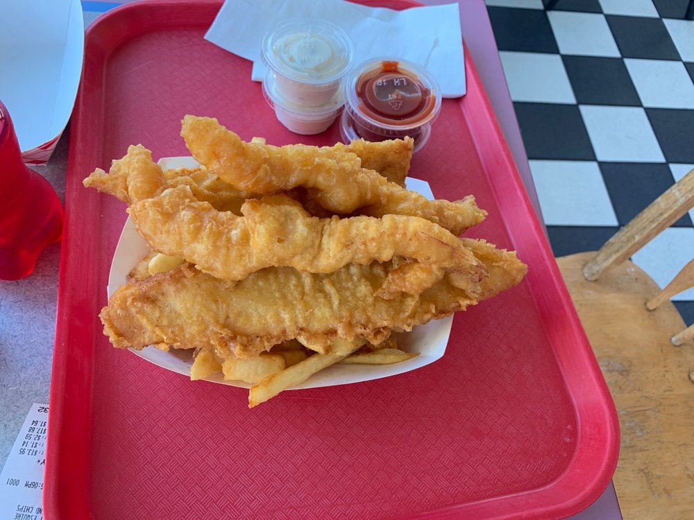 Double catch (2 pcs fish and 2 prawns + chips) - Yelp