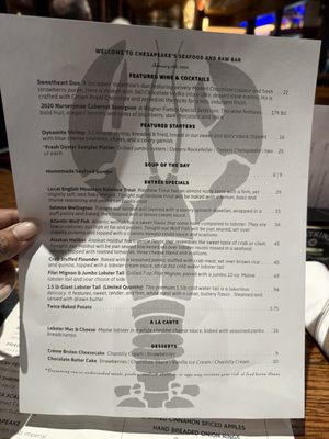 Menu photo 8 Chesapeake’s Gatlinburg, TN Menu photo 8 Chesapeake’s Gatlinburg, TN