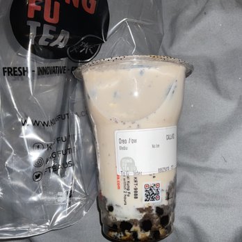 Kung Fu Tea - Medium Oreo Wow (no ice, 100% sweetness) - Bubble Tea Near Me - Pittsburgh, Pennsylvania