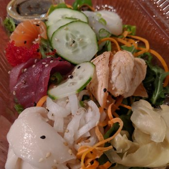 Tora Sushi - $21.99 15 piece sashimi set: salmon, seared salmon, tuna, butterfish and scallops - Sushi Bars Near Me - Montreal, Quebec Tora Sushi - $21.99 15 piece sashimi set: salmon, seared salmon, tuna, butterfish and scallops - Sushi Bars Near Me - Montreal, Quebec