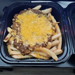 I came and ordered chili cheese fries with EXTRA cheese and fries WELL DONE. I came and ordered chili cheese fries with EXTRA cheese and fries WELL DONE.